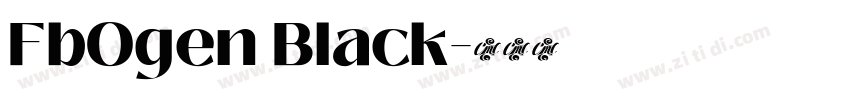 Fb0gen Black字体转换